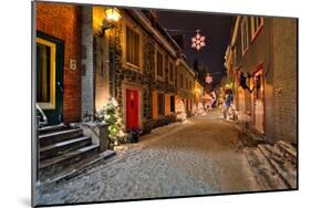 Old town of Quebec City Canada-null-Mounted Art Print