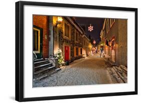 Old town of Quebec City Canada-null-Framed Art Print