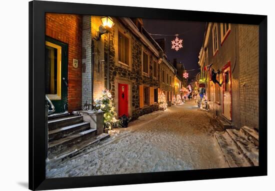 Old town of Quebec City Canada-null-Framed Art Print