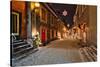 Old town of Quebec City Canada-null-Stretched Canvas