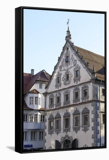 Old Town of Ravensburg, Leather House and Seelhaus, Baden-Wurttemberg, Germany-Ernst Wrba-Framed Stretched Canvas