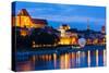 Old Town of Torun at Night, Kuyavia-Pomerania, Poland-phbcz-Stretched Canvas