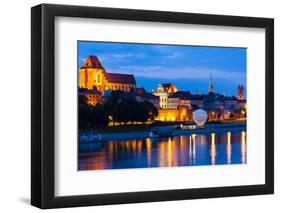 Old Town of Torun at Night, Kuyavia-Pomerania, Poland-phbcz-Framed Photographic Print