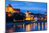 Old Town of Torun at Night, Kuyavia-Pomerania, Poland-phbcz-Mounted Photographic Print