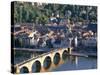 Old Town, Old Bridge and River Neckar, Heidelberg, Baden-Wurttemberg, Germany-Hans Peter Merten-Stretched Canvas
