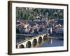 Old Town, Old Bridge and River Neckar, Heidelberg, Baden-Wurttemberg, Germany-Hans Peter Merten-Framed Photographic Print