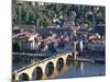 Old Town, Old Bridge and River Neckar, Heidelberg, Baden-Wurttemberg, Germany-Hans Peter Merten-Mounted Photographic Print