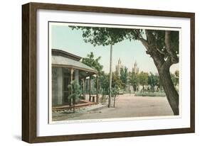 Old Town Plaza, Albuquerque, New Mexico-null-Framed Art Print