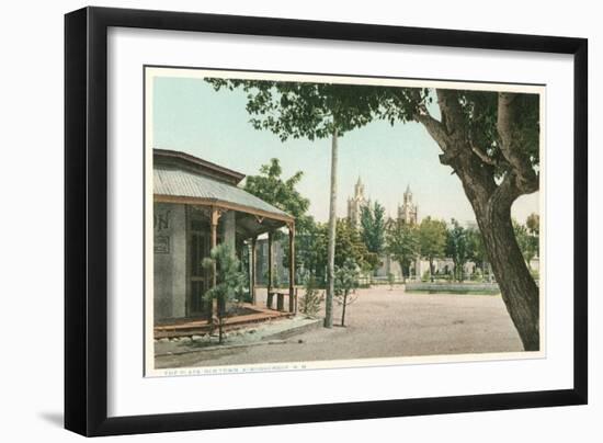 Old Town Plaza, Albuquerque, New Mexico-null-Framed Art Print