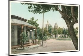 Old Town Plaza, Albuquerque, New Mexico-null-Mounted Art Print