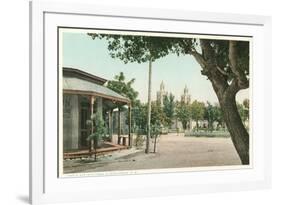 Old Town Plaza, Albuquerque, New Mexico-null-Framed Premium Giclee Print