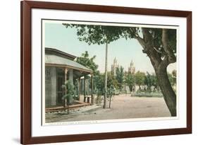 Old Town Plaza, Albuquerque, New Mexico-null-Framed Premium Giclee Print