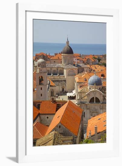 Old Town Rooftops and Cathedral Dome-Frank Fell-Framed Photographic Print