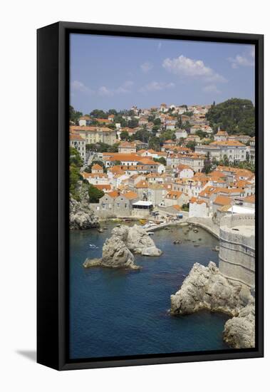 Old Town Rooftops, UNESCO World Heritage Site, Dubrovnik, Dalmatian Coast, Croatia, Europe-Frank Fell-Framed Stretched Canvas