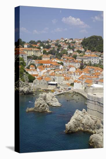 Old Town Rooftops, UNESCO World Heritage Site, Dubrovnik, Dalmatian Coast, Croatia, Europe-Frank Fell-Stretched Canvas