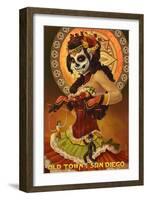 Old Town - San Diego, California - Day of the Dead-Lantern Press-Framed Art Print