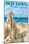 Old Town - San Diego, California - Sandcastle-Lantern Press-Mounted Art Print