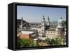 Old Town Seen From Fortress Hohensalzburg, Salzburg, Austria, Europe-Jochen Schlenker-Framed Stretched Canvas