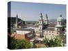 Old Town Seen From Fortress Hohensalzburg, Salzburg, Austria, Europe-Jochen Schlenker-Stretched Canvas