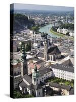 Old Town Seen From Fortress Hohensalzburg, Salzburg, Austria, Europe-Jochen Schlenker-Stretched Canvas
