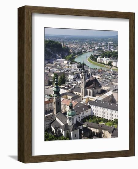 Old Town Seen From Fortress Hohensalzburg, Salzburg, Austria, Europe-Jochen Schlenker-Framed Photographic Print