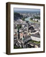 Old Town Seen From Fortress Hohensalzburg, Salzburg, Austria, Europe-Jochen Schlenker-Framed Photographic Print