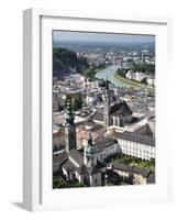 Old Town Seen From Fortress Hohensalzburg, Salzburg, Austria, Europe-Jochen Schlenker-Framed Photographic Print