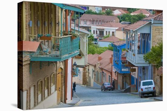 Old Town, Sighnaghi, Kakheti, Georgia-Michael Runkel-Stretched Canvas