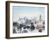 Old Town skyline featuring Dominican Priory, Cathedral and Trinitarian Tower-Karol Kozlowski-Framed Photographic Print