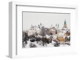 Old Town skyline featuring Dominican Priory, Cathedral and Trinitarian Tower-Karol Kozlowski-Framed Photographic Print