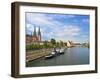 Old Town Skyline with St. Peter's Cathedral and Danube River, Regensburg, Germany-Miva Stock-Framed Premium Photographic Print