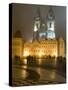 Old Town Square and Church of Our Lady Before Tyn, Prague, Czech Republic-Alan Klehr-Stretched Canvas