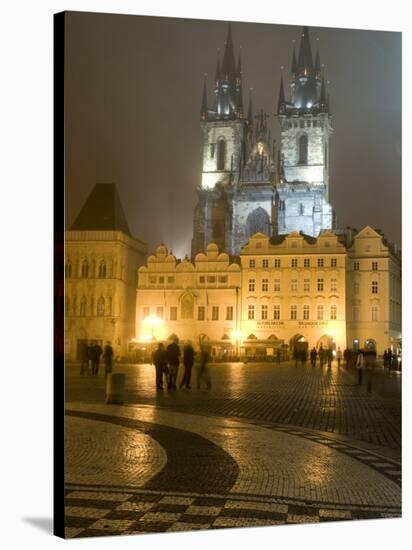 Old Town Square and Church of Our Lady Before Tyn, Prague, Czech Republic-Alan Klehr-Stretched Canvas