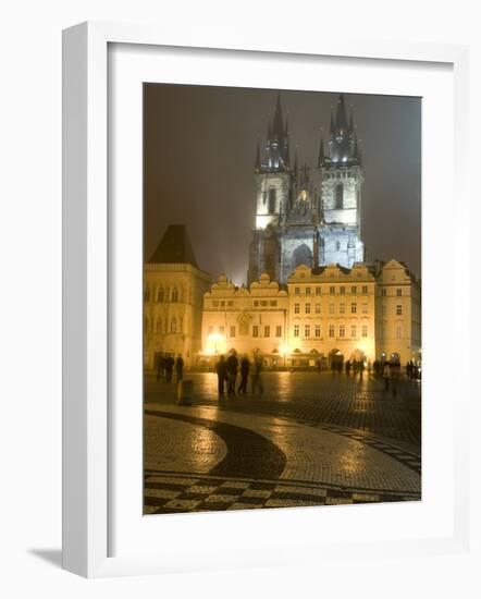 Old Town Square and Church of Our Lady Before Tyn, Prague, Czech Republic-Alan Klehr-Framed Photographic Print