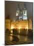 Old Town Square and Church of Our Lady Before Tyn, Prague, Czech Republic-Alan Klehr-Mounted Photographic Print