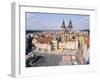 Old Town Square and Tyn Church, Prague, Czech Rebublic-Peter Thompson-Framed Photographic Print