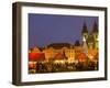 Old Town Square at Christmas Time and Tyn Cathedral, Prague, Czech Republic, Europe-Marco Cristofori-Framed Photographic Print