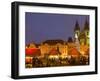 Old Town Square at Christmas Time and Tyn Cathedral, Prague, Czech Republic, Europe-Marco Cristofori-Framed Photographic Print