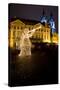 Old Town Square at Christmas Time, Prague, Czech Republic-phbcz-Stretched Canvas