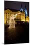 Old Town Square at Christmas Time, Prague, Czech Republic-phbcz-Mounted Photographic Print