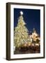 Old Town Square Christmas Market with Christmas Tree-Richard Nebesky-Framed Photographic Print