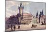 Old Town Square from Celetná Street, Prague, C.1810-null-Mounted Giclee Print