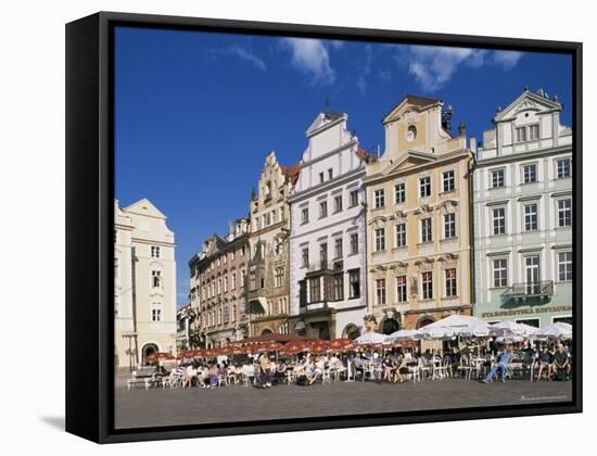 Old Town Square, Prague, Czech Republic-Hans Peter Merten-Framed Stretched Canvas