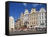 Old Town Square, Prague, Czech Republic-Hans Peter Merten-Framed Stretched Canvas