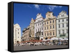 Old Town Square, Prague, Czech Republic-Hans Peter Merten-Framed Stretched Canvas