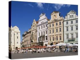 Old Town Square, Prague, Czech Republic-Hans Peter Merten-Stretched Canvas