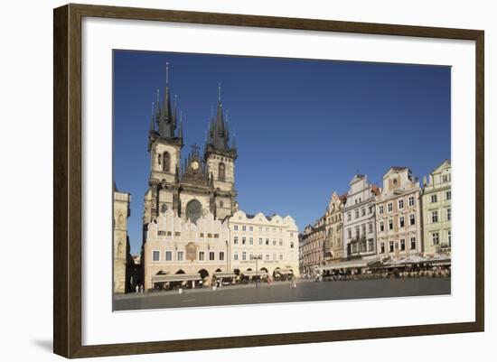 Old Town Square (Staromestske Namesti) and Tyn Cathedral (Church of Our Lady before Tyn)-Angelo-Framed Photographic Print