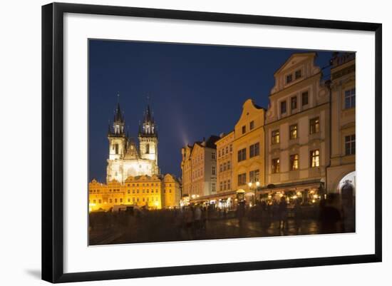 Old Town Square (Staromestske Namesti) and Tyn Cathedral (Church of Our Lady before Tyn)-Angelo-Framed Photographic Print