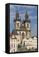 Old Town Square (Staromestske Namesti) and Tyn Cathedral (Church of Our Lady before Tyn)-Angelo-Framed Stretched Canvas