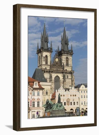 Old Town Square (Staromestske Namesti) and Tyn Cathedral (Church of Our Lady before Tyn)-Angelo-Framed Photographic Print